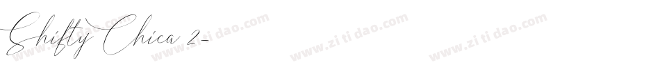 Shifty Chica 2字体转换